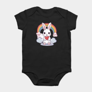 Rainbow Baby Rabbit Baby Bodysuit